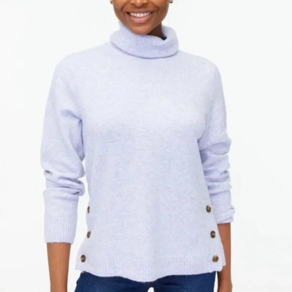 J. Crew Button‎ Turtleneck Sweater in Extra-soft Yarn S - Picture 9 of 10